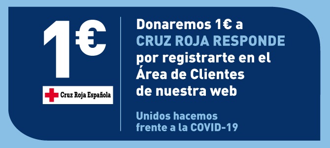 Donaremos 1 euro por cada registro en el área de clientes