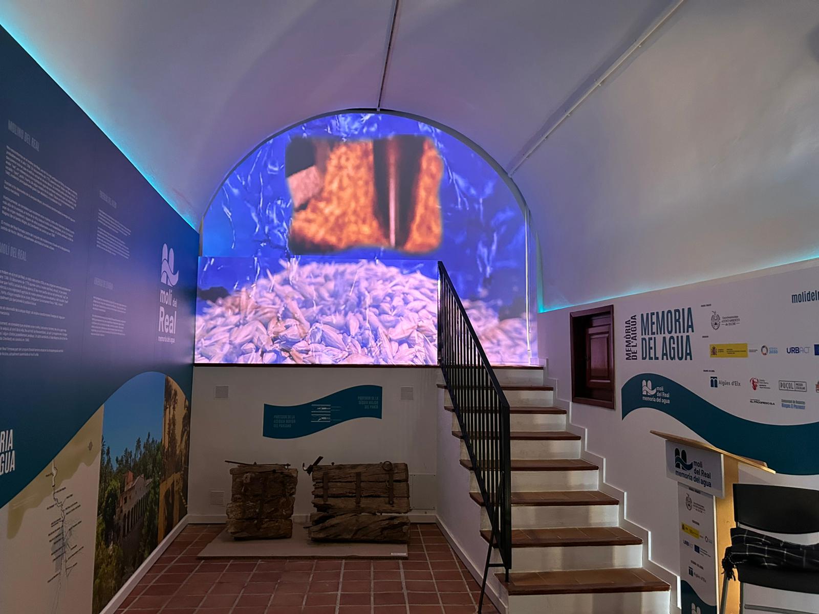 Interior del Museo del Agua en el Molí del Real
